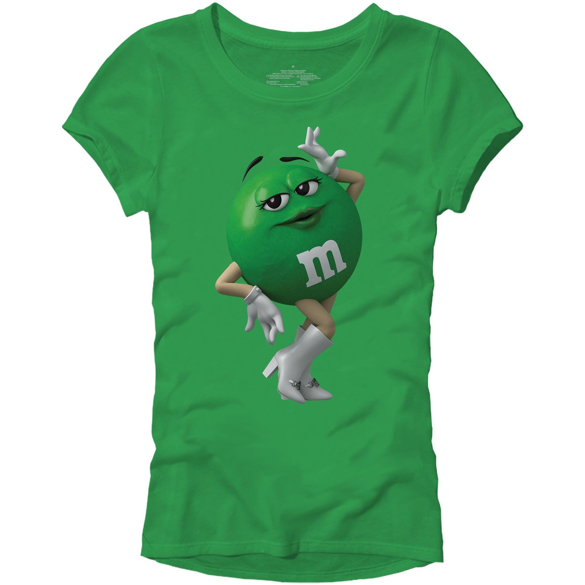 M&M's Candy Character Face Juniors T-Shirt - TVStoreOnline