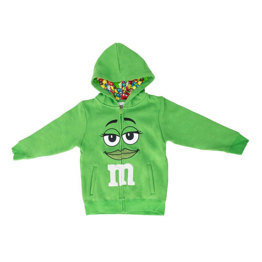 M&M's Zip up Youth Big Face Hoodie Sweatshirt-tvso