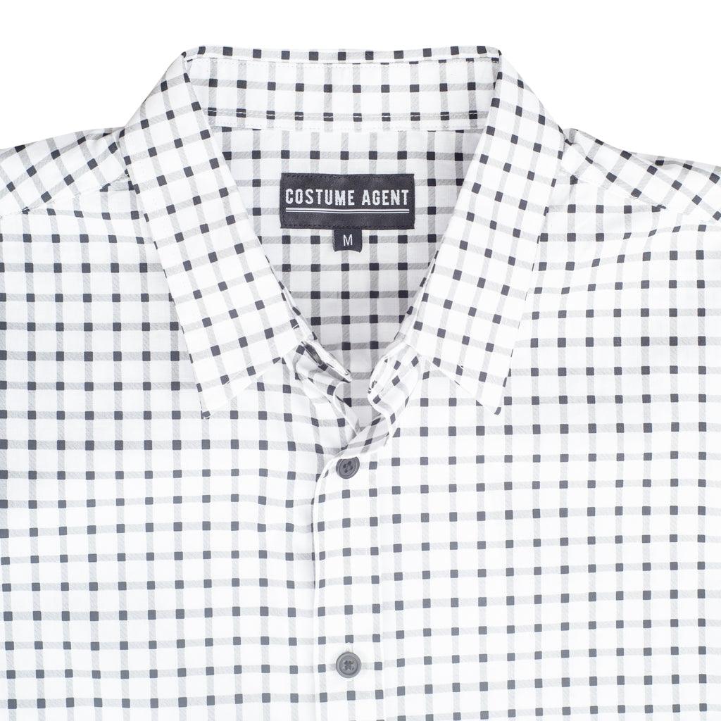 marty mcfly dress shirt Marty McFly Checkered Costume Shirt