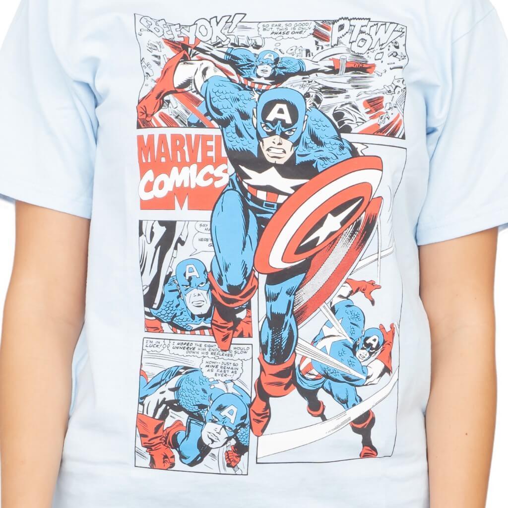 Marvel Comics Captain America Comic T-Shirt-tvso