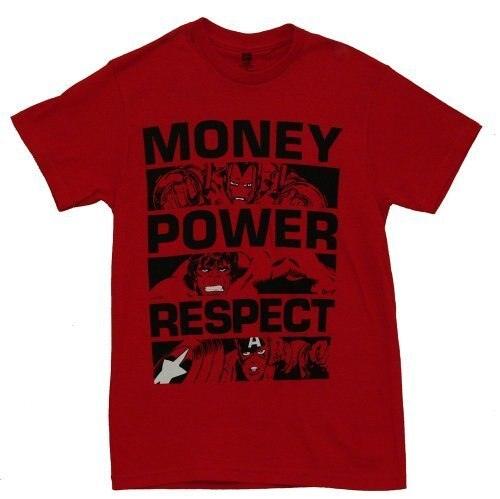 Marvel Comics Money Power Respect T-Shirt-tvso