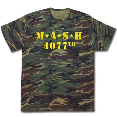 MASH 4077th Camouflage Yellow Print T-Shirt-tvso