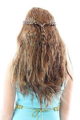 Medieval Princess Queen Braided Costume Wig-tvso