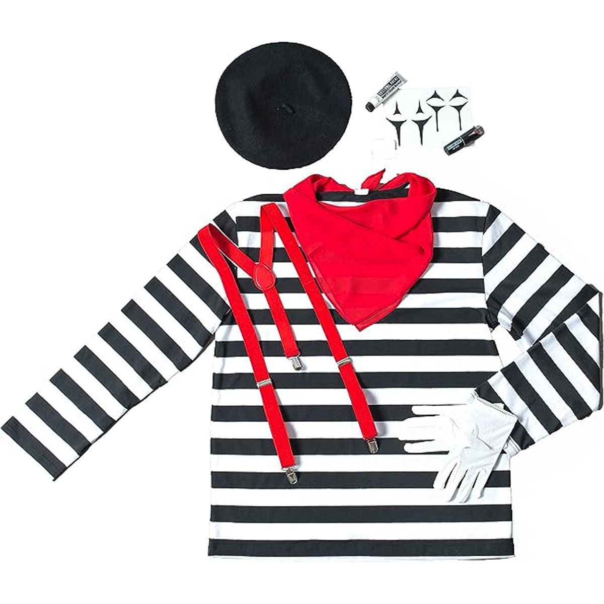 Men's Mime Costume Set - TVStoreOnline