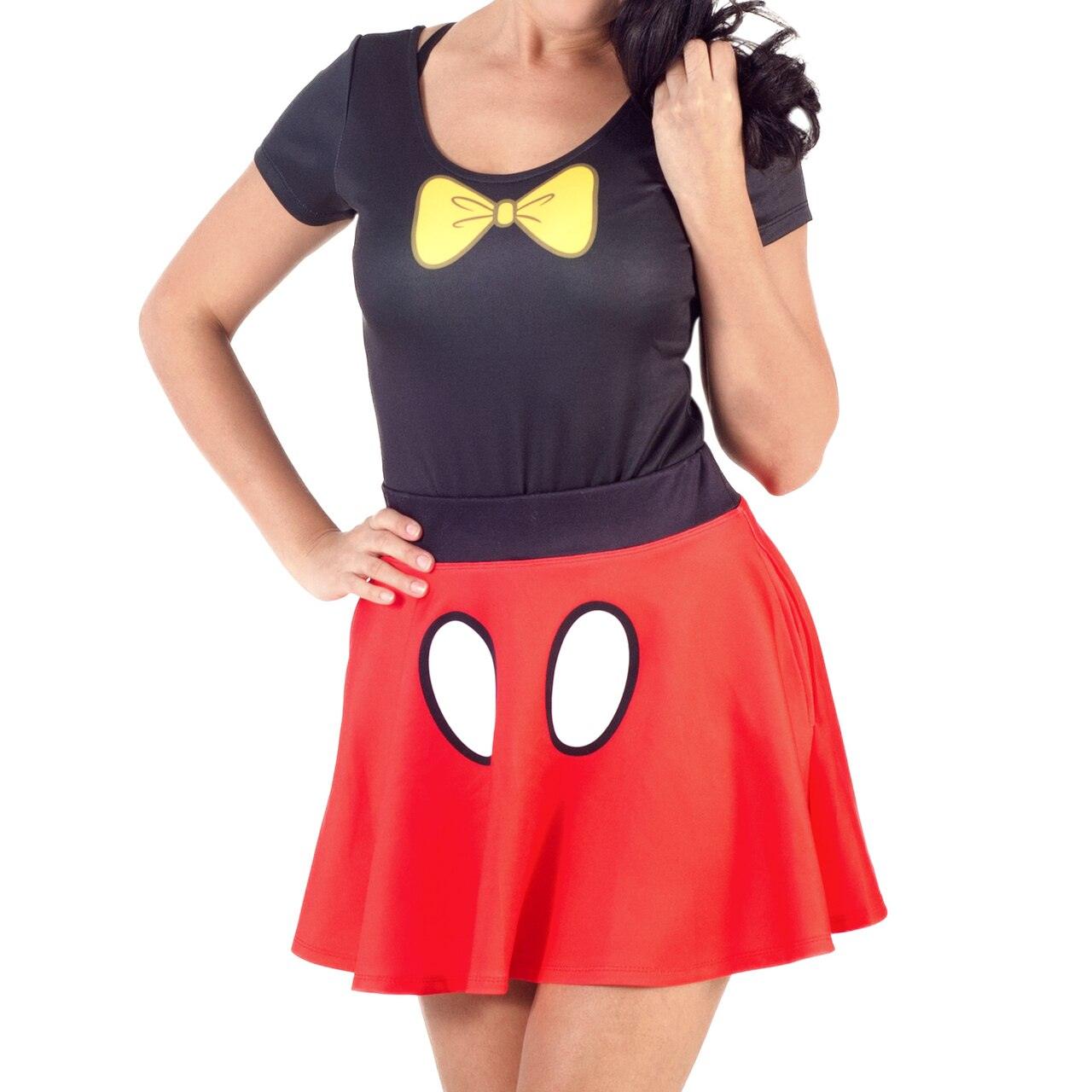 Minnie Mouse Bodysuit and Skirt Costume Set-tvso