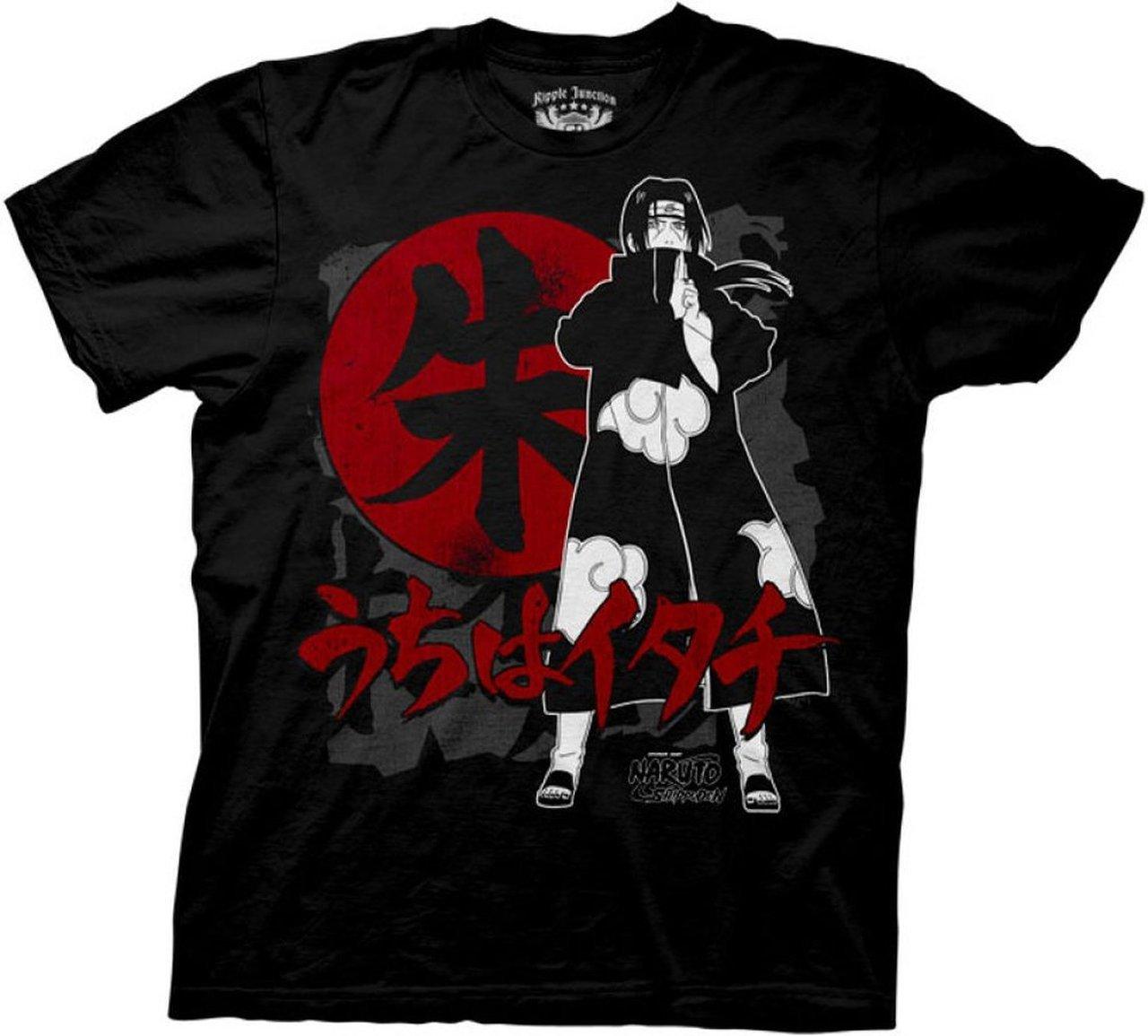 Naruto Anime Shippuden Sasuke Itachi Symbols T-shirt-tvso