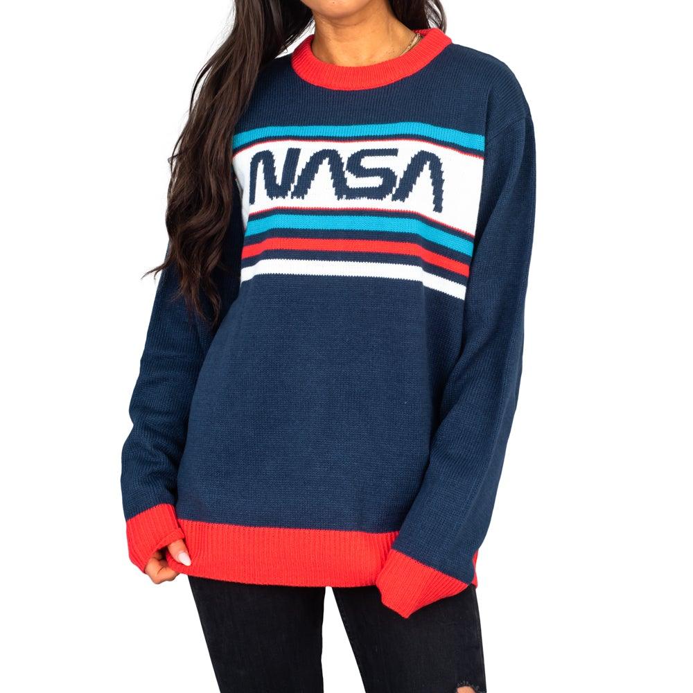NASA Log 1980s Style Unisex Ugly Christmas Sweater - TVStoreOnline