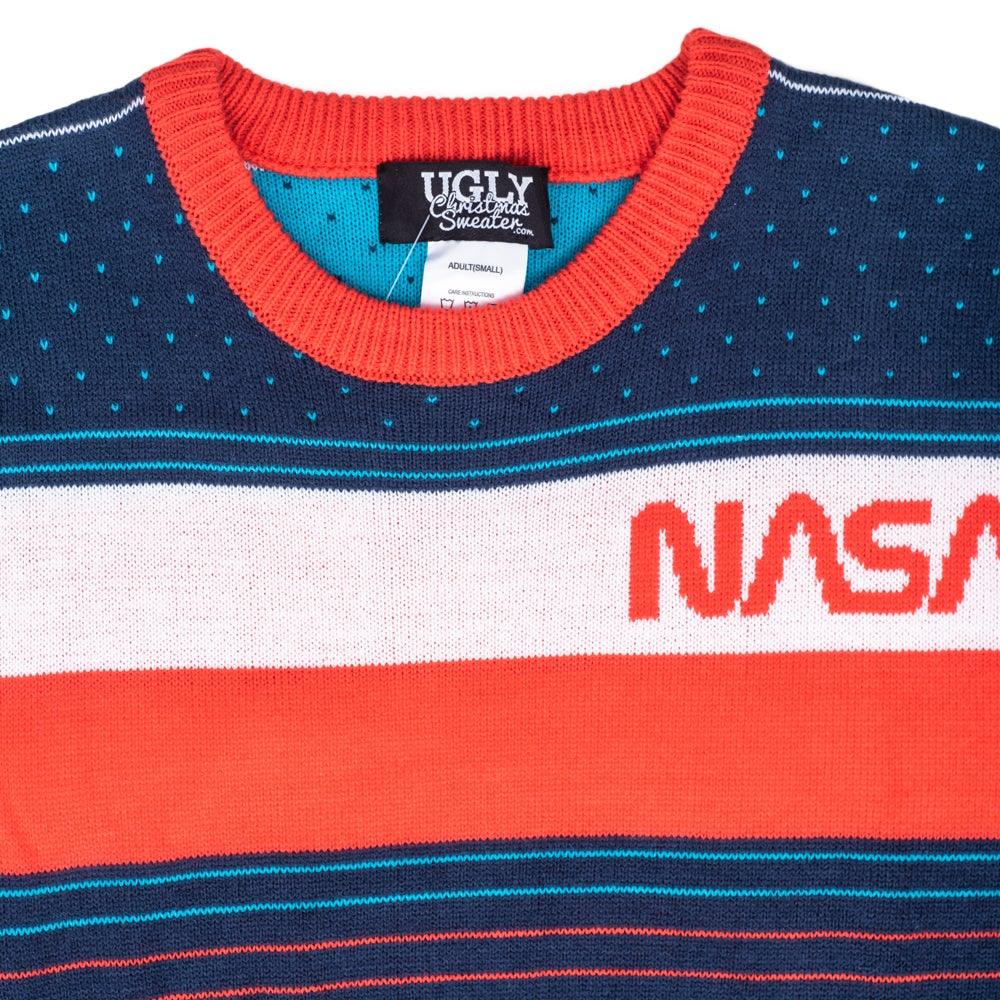NASA Space Adventure 1980s Style Adult Unisex Ugly Christmas Sweater - TVStoreOnline