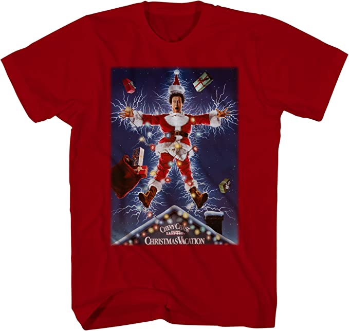 National Lampoons Christmas Vacation Clark Griswold House Roof Lights T-Shirt - TVStoreOnline