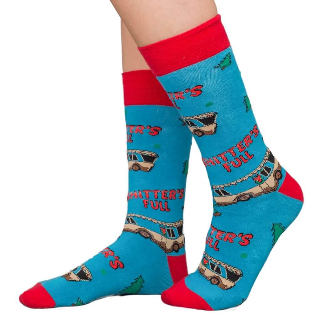 National Lampoon's Vacation Bathroom's All Full Ugly Christmas Socks - TVStoreOnline