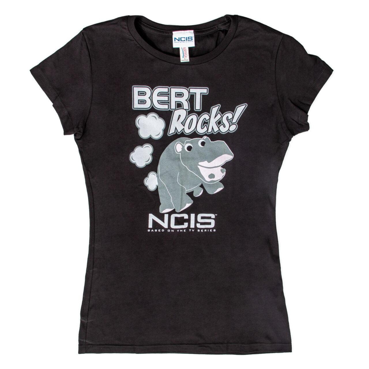 NCIS Bert Rocks! Hippopotamus Juniors T-Shirt-tvso