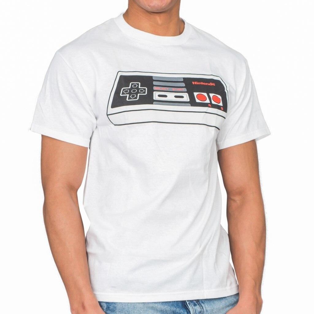 Nintendo Controller White Adult T-shirt-tvso
