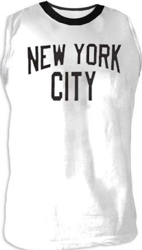 NYC New York City Walls and Bridges Pose Cut-Off T-shirt-tvso
