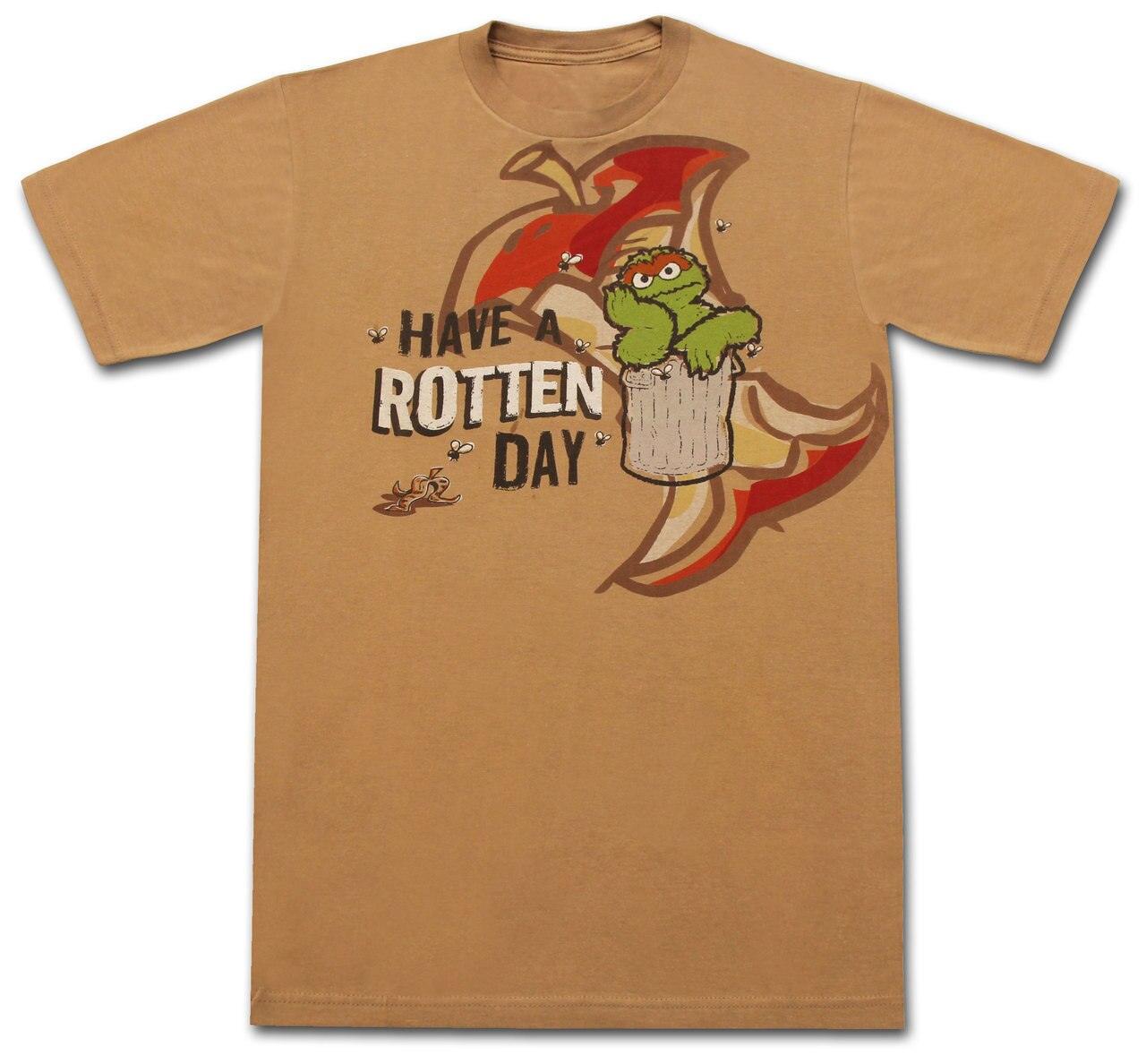 Oscar the Grouch Rotten Day T-shirt-tvso