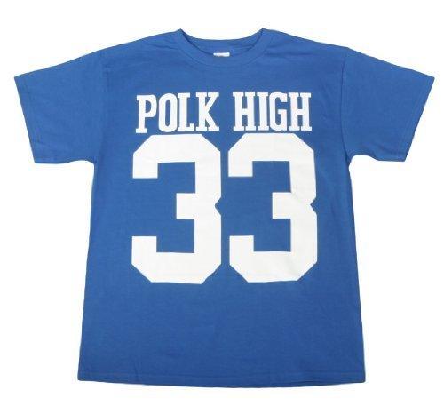 Polk High #33 Replica Bundy 1980s Character Halloween Cosplay Costume Football T shirt