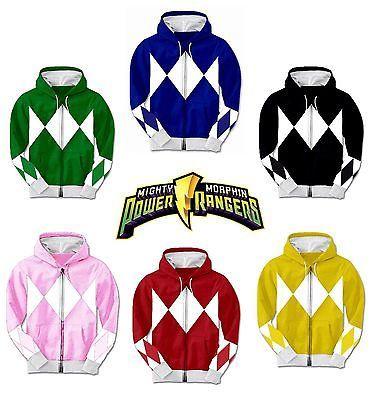 Power Rangers Costume Hoodie Sweatshirt-tvso