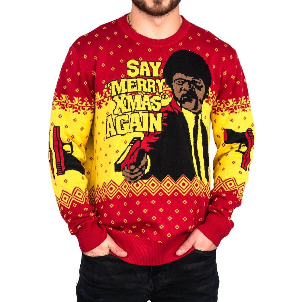 Pulp Fiction Merry Xmas Again Sweater - TVStoreOnline