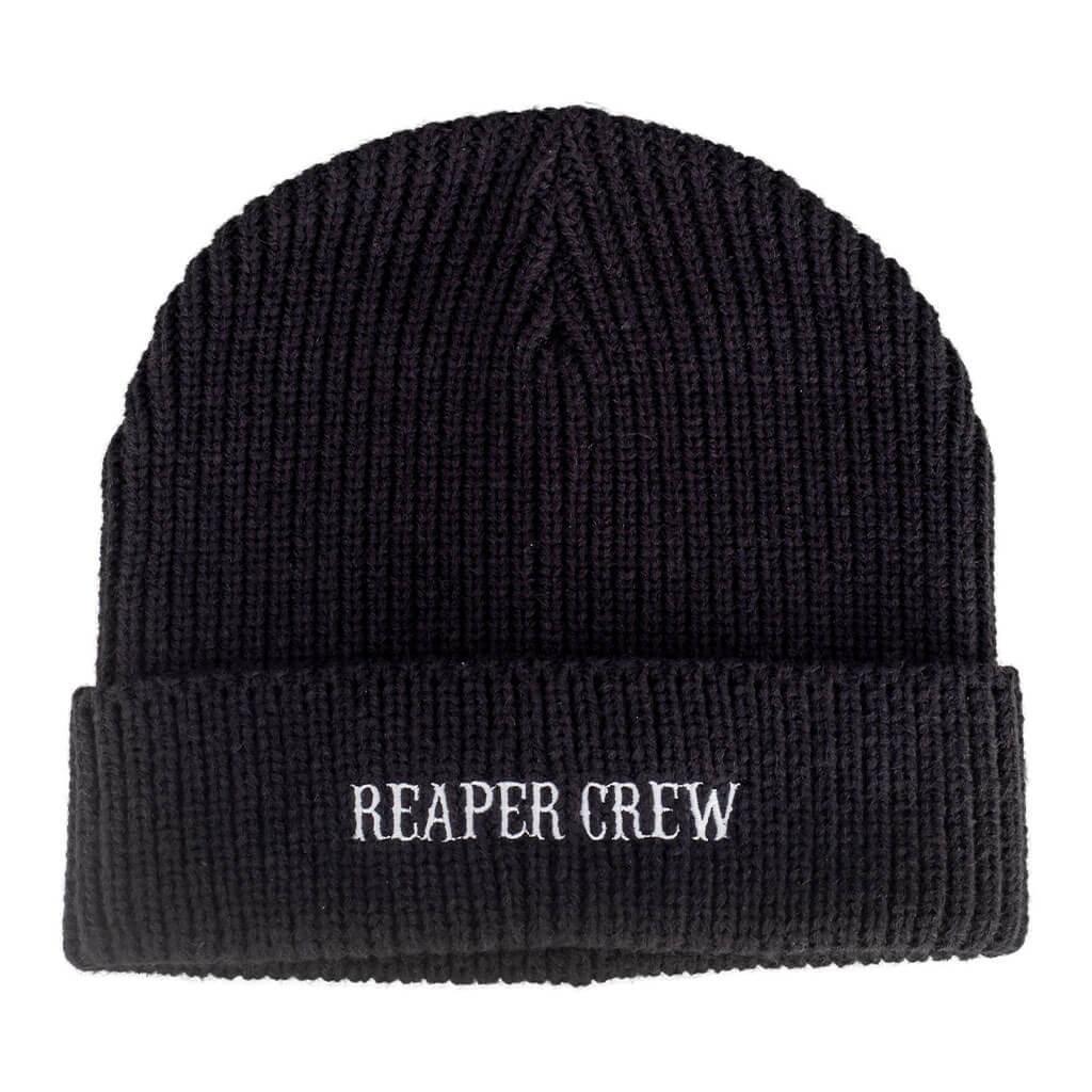 Reaper Crew Adult Black Beanie Hat-tvso