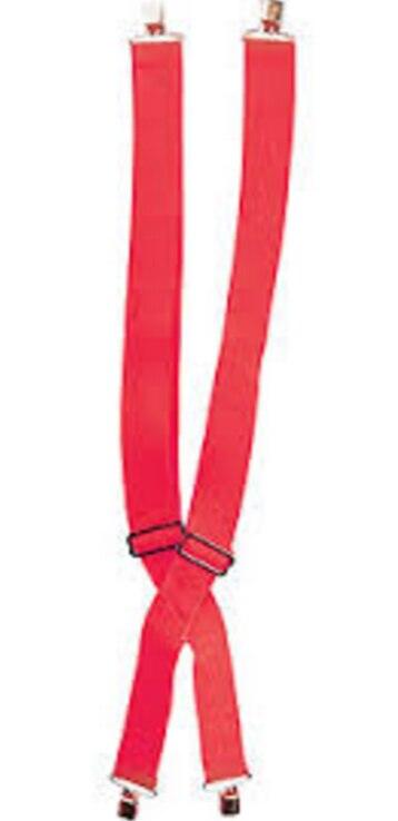Red Adult Costume Suspenders-tvso