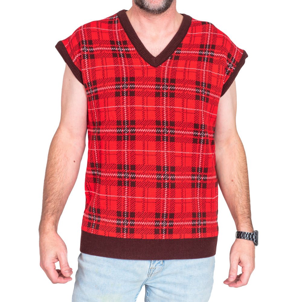 Removeable Sleeves Reindeer Antlers and Nose Ugly Christmas Sweater Vest - TVStoreOnline