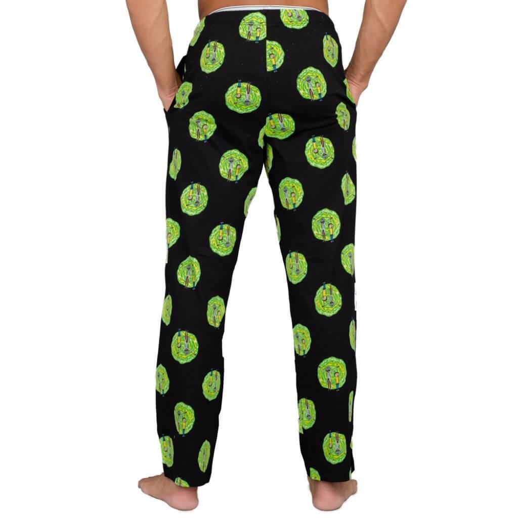 Rick and Morty Portal T-Shirt and Lounge Pants Pajama Set - TVStoreOnline