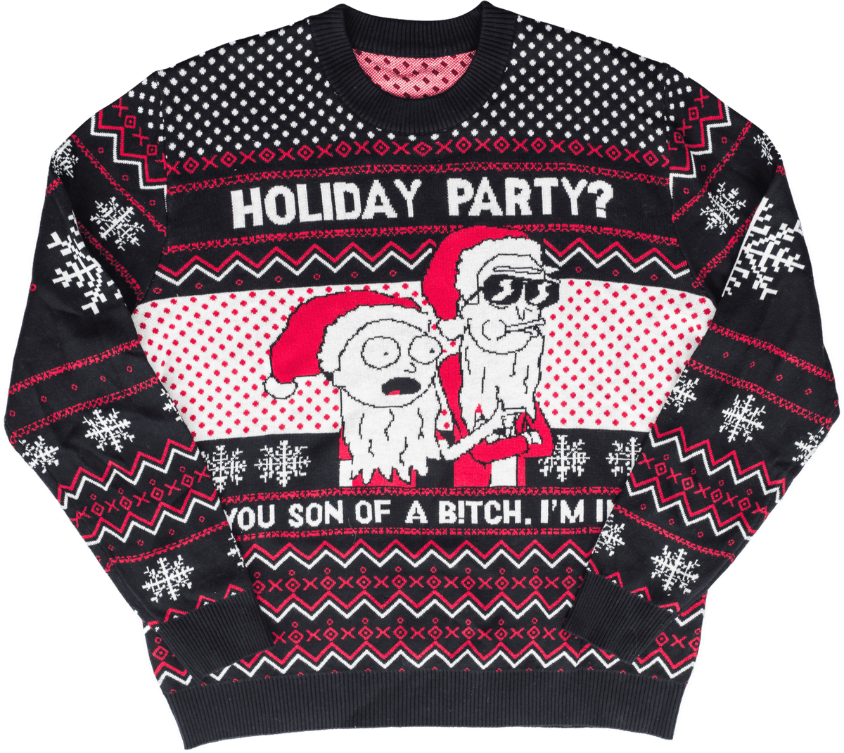 Rick & Morty Son of a B Holiday Sweater - TVStoreOnline