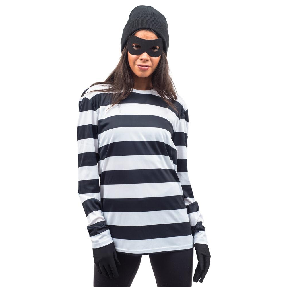 Robber Costume Shirt and Mask - TVStoreOnline