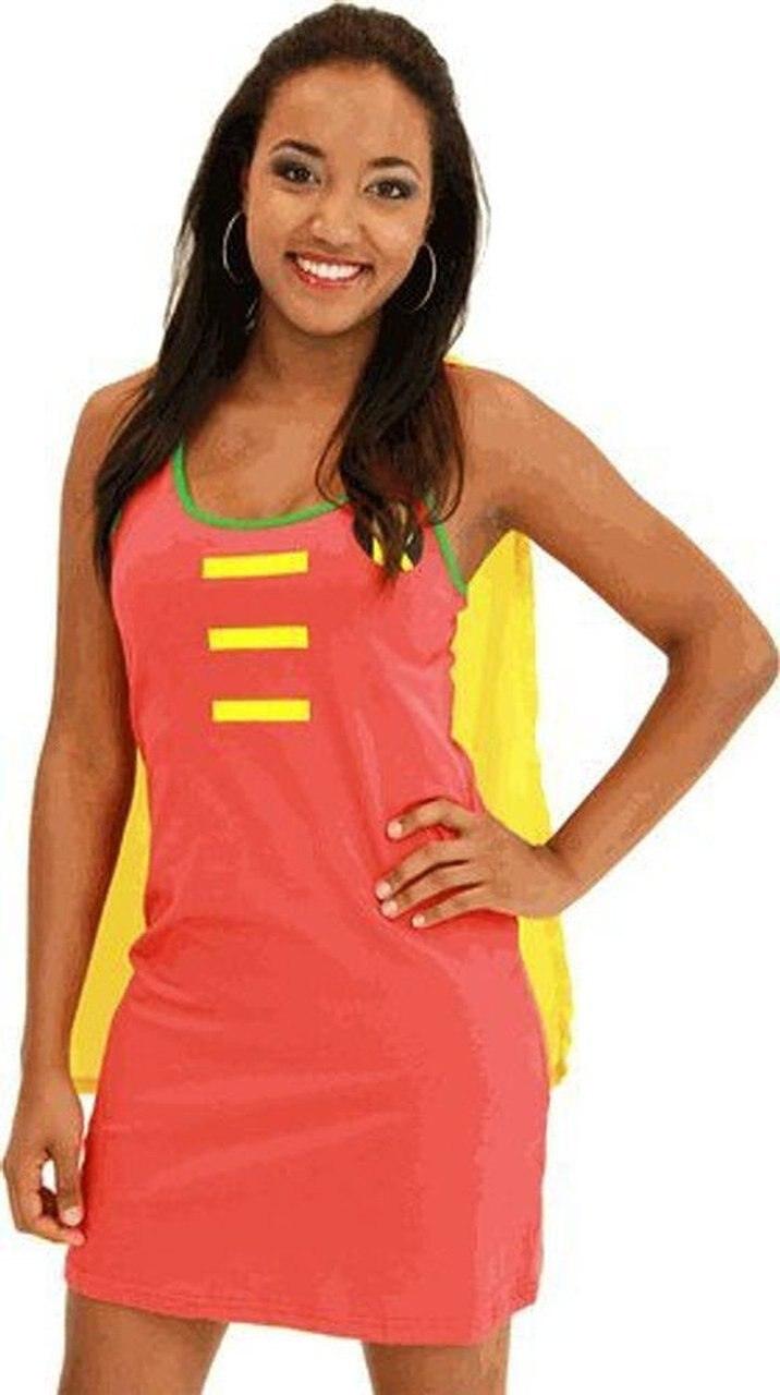 Robin Tank Dress with Detachable Cape-tvso