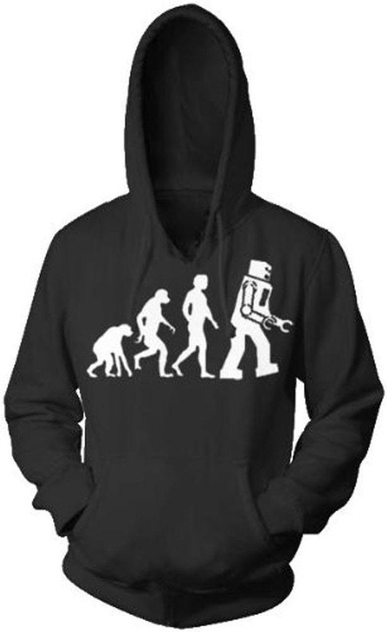 Robot Evolution Hooded Sweatshirt Hoodie-tvso