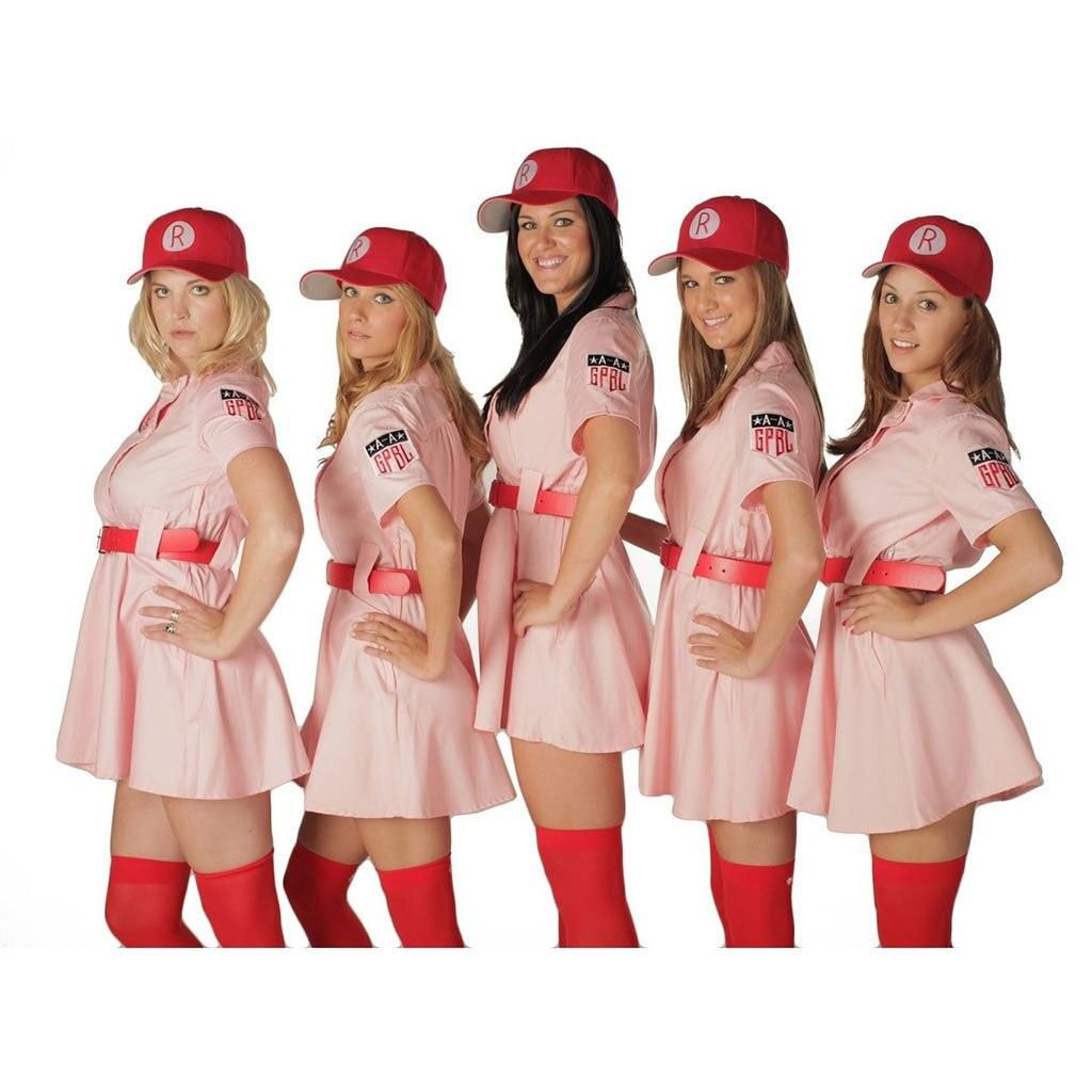 A League of Their Own Pink Dress Rockford Peaches Cosplay Costume