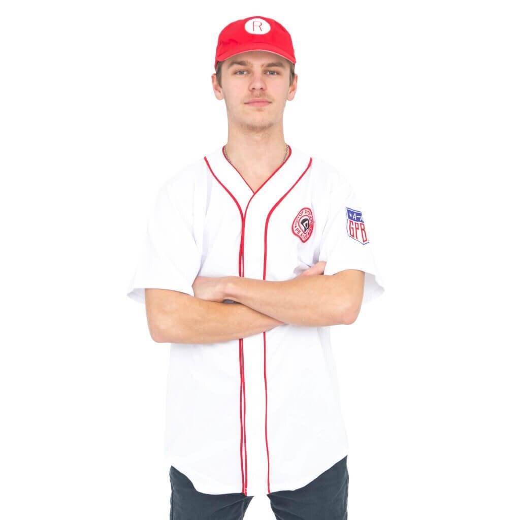 Rockford Peaches AAGPBL Baseball Jersey & Hat