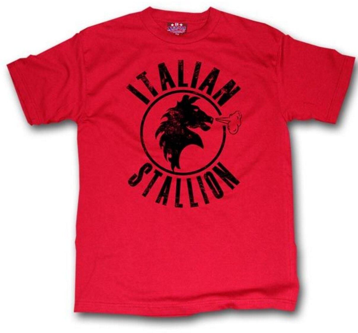 Rocky Balboa Italian Stallion Red T-shirt-tvso