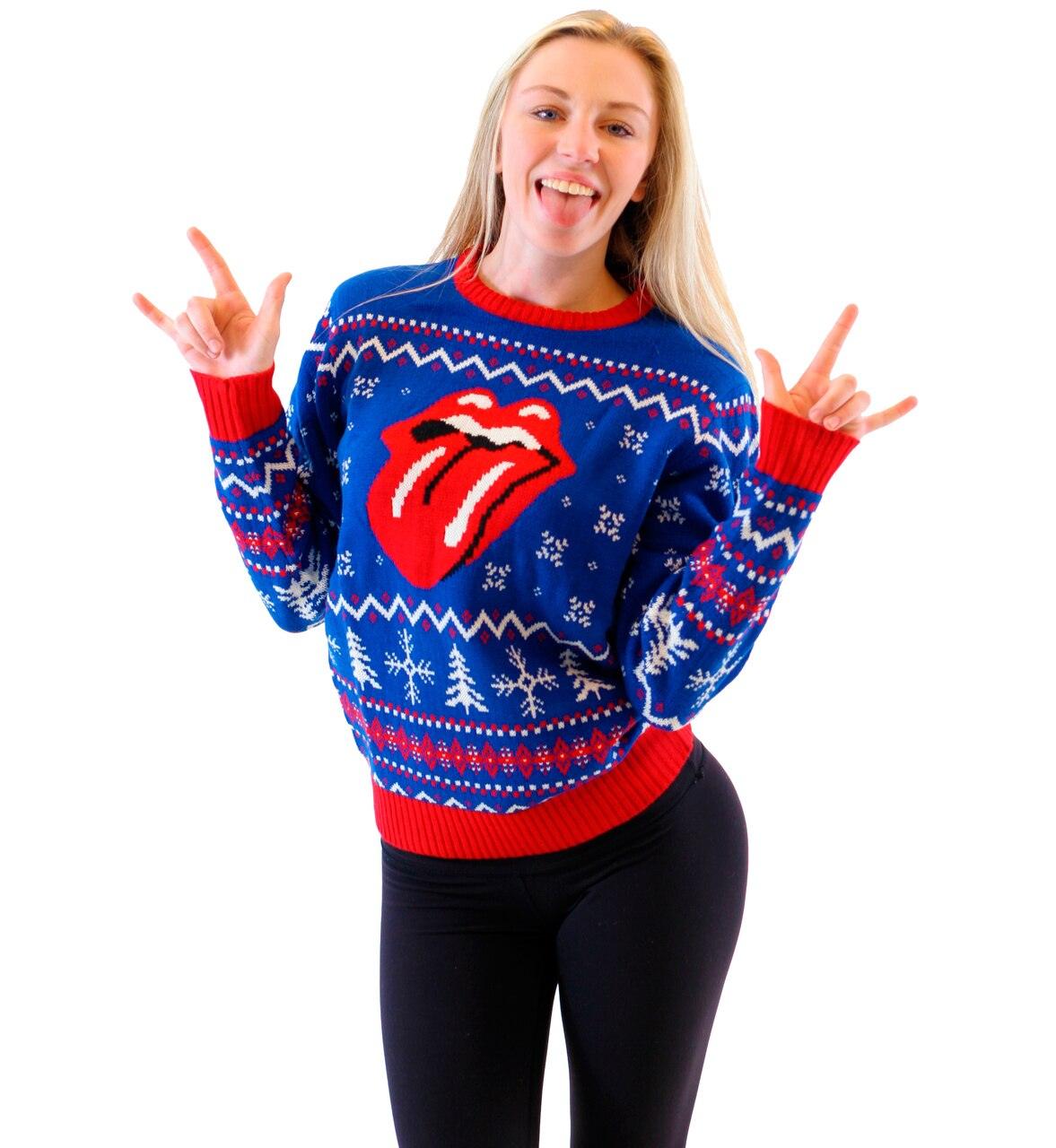 Rolling Stones Classic Ugly Sweater-tvso