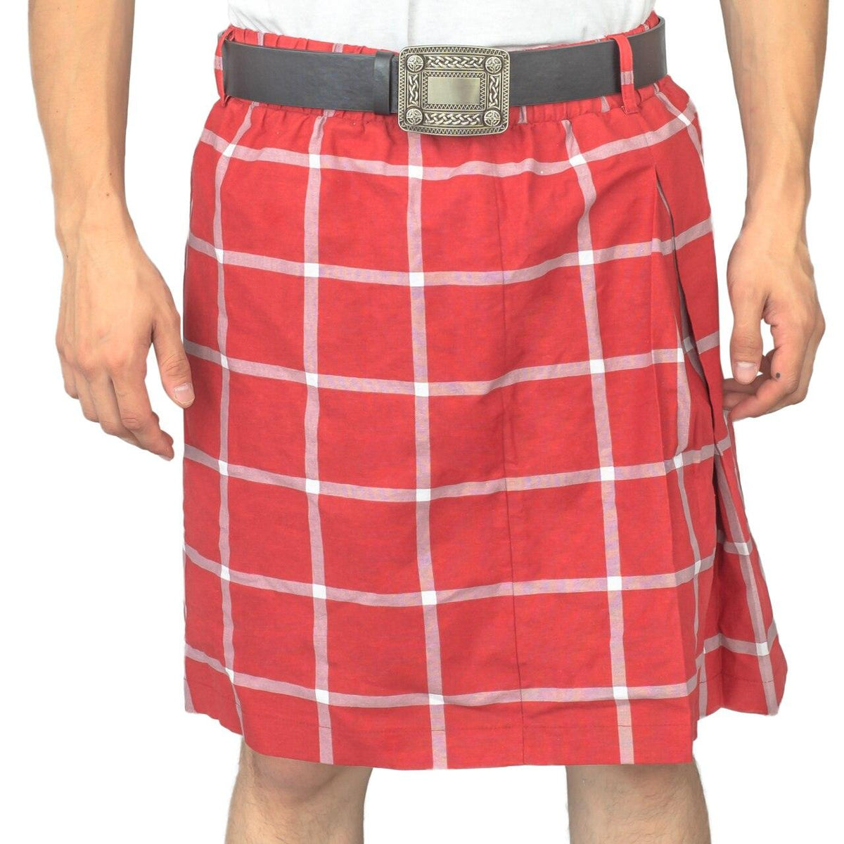 Rowdy Roddy Piper Hot Rod Kilt and Belt Halloween Costume Set - TVStoreOnline