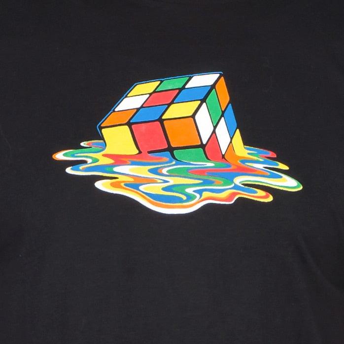 Rubik's Cube Melting Sheldon Cooper T-shirt-tvso