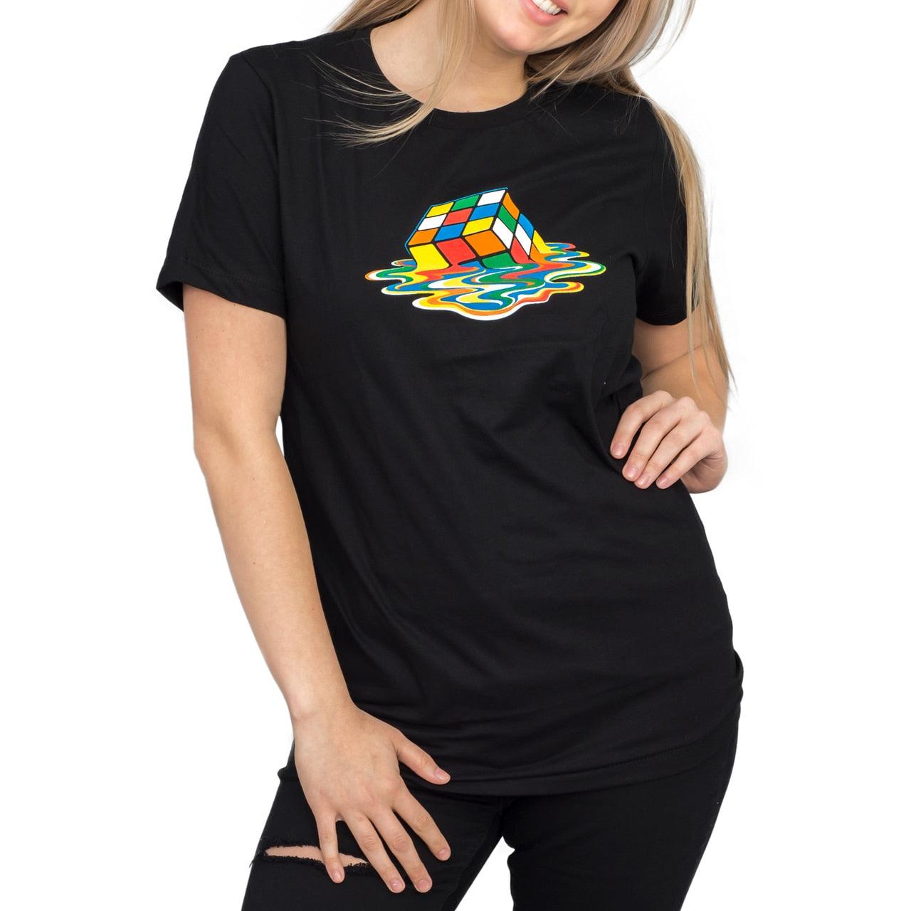 Rubik's Cube Melting Sheldon Cooper T-shirt-tvso