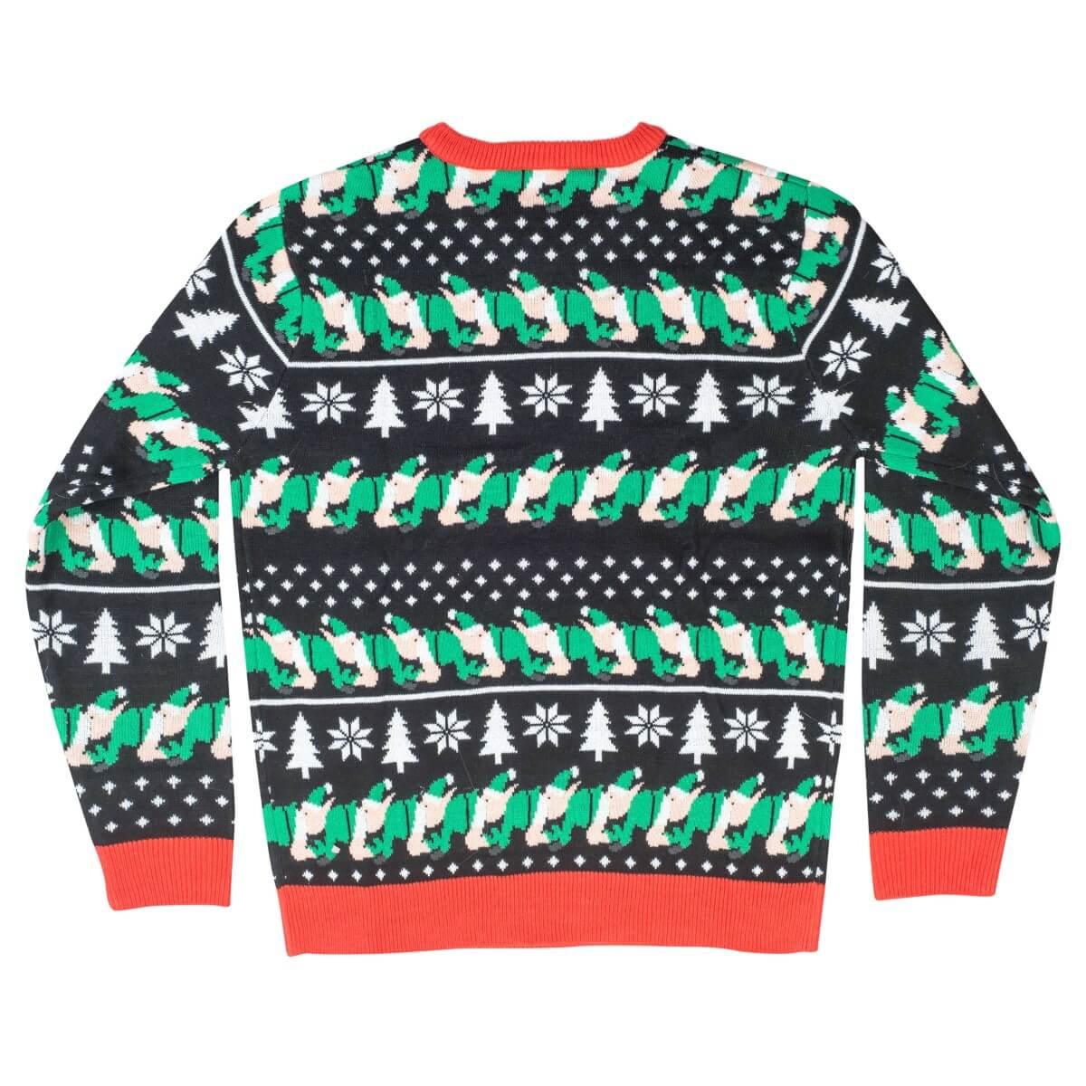 Santa Claus and Elfs Santapead Elves Ugly Christmas Sweater - TVStoreOnline