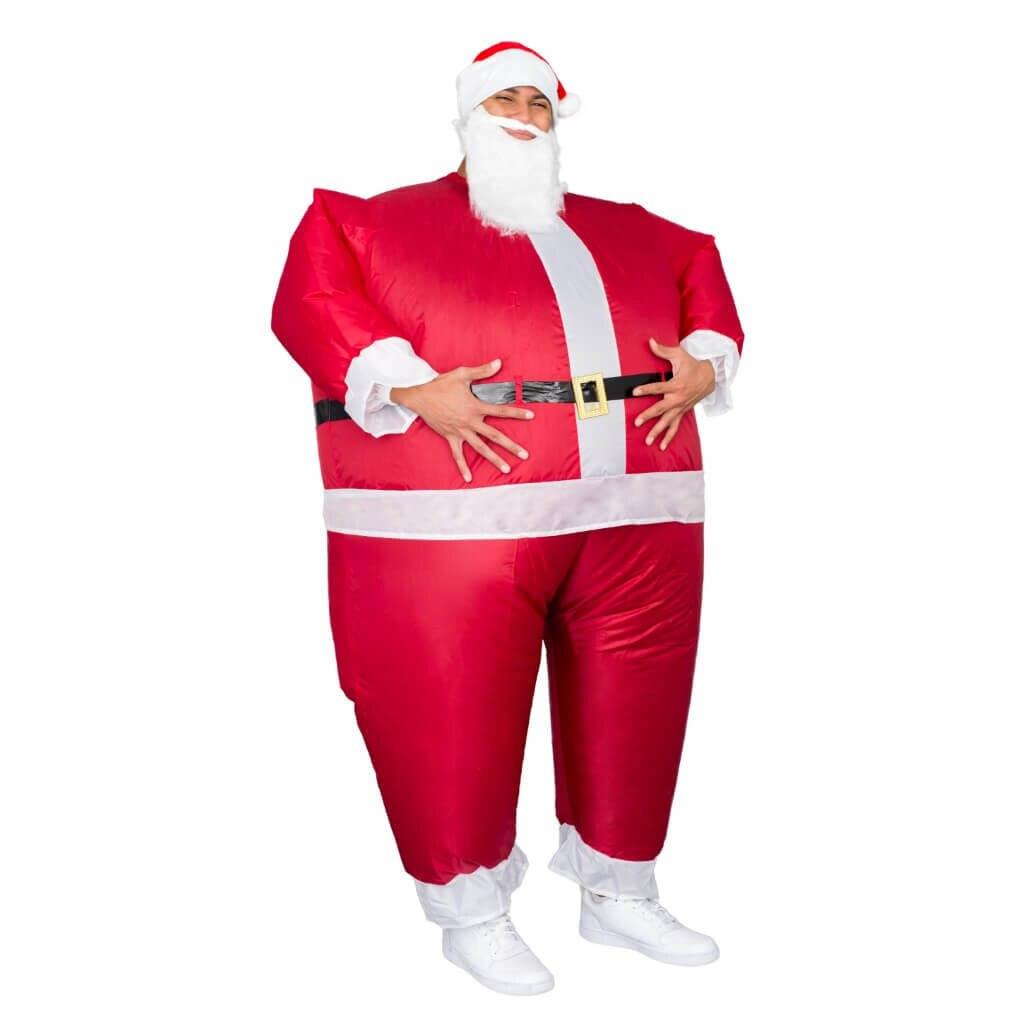 Santa Claus Inflatable Chub Suit® Costume With Beard and Hat-tvso