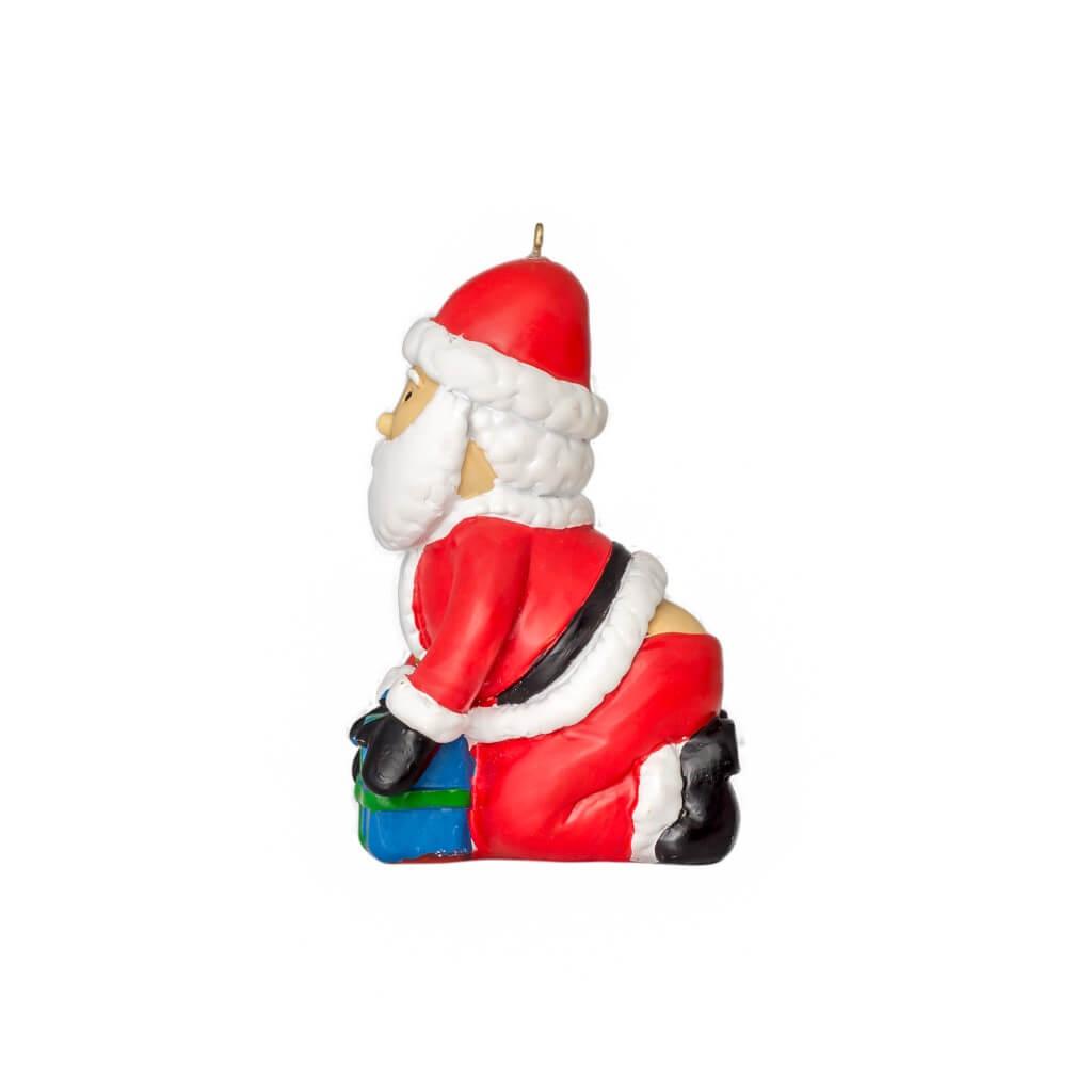 Santa's Behind Christmas Tree Ornament Decoration - TVStoreOnline
