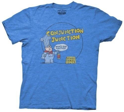 Schoolhouse Rock Conjunction Junction Adult T-shirt-tvso