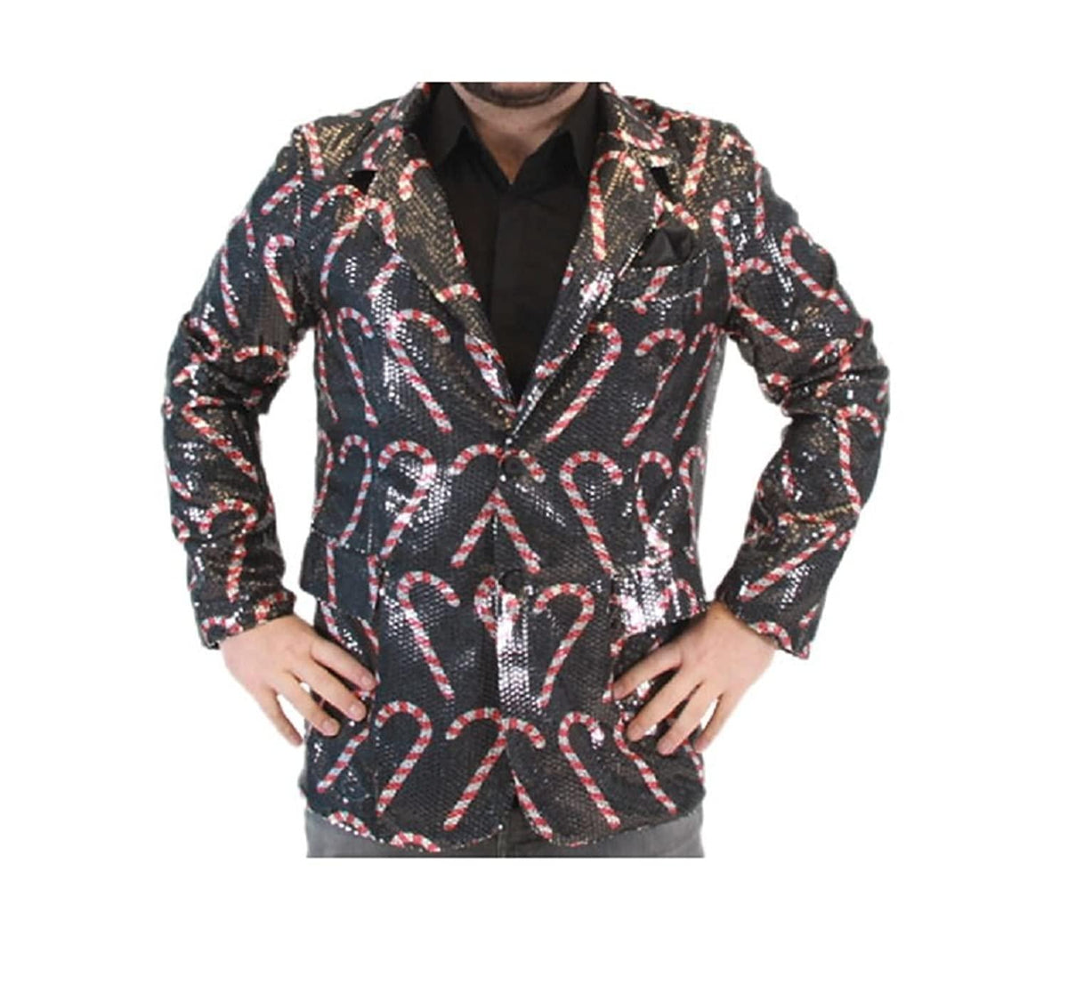 Sequin Candy Cane Blazer Jacket - TVStoreOnline