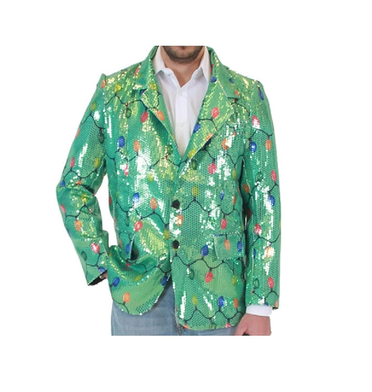 Sequin X-Mas Lights Blazer Jacket - TVStoreOnline