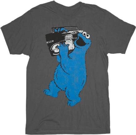 Sesame Street Cookie Monster Boombox T-shirt-tvso