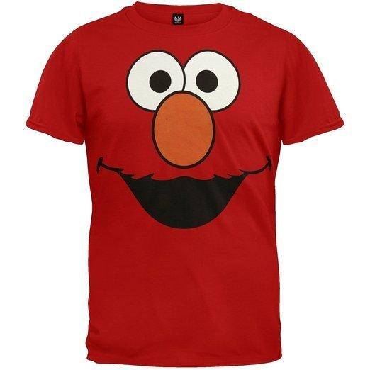Sesame Street Elmo Face Adult T-shirt-tvso