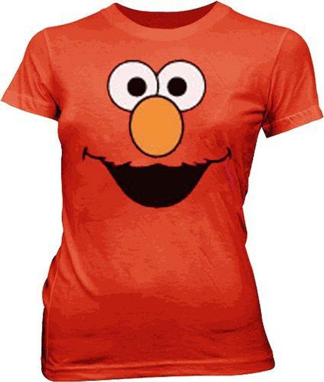 Sesame Street Elmo Face Juniors T-shirt-tvso
