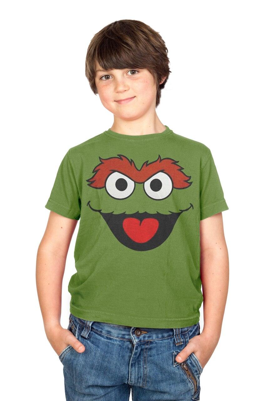 Sesame Street Oscar the Grouch Face T-shirt-tvso