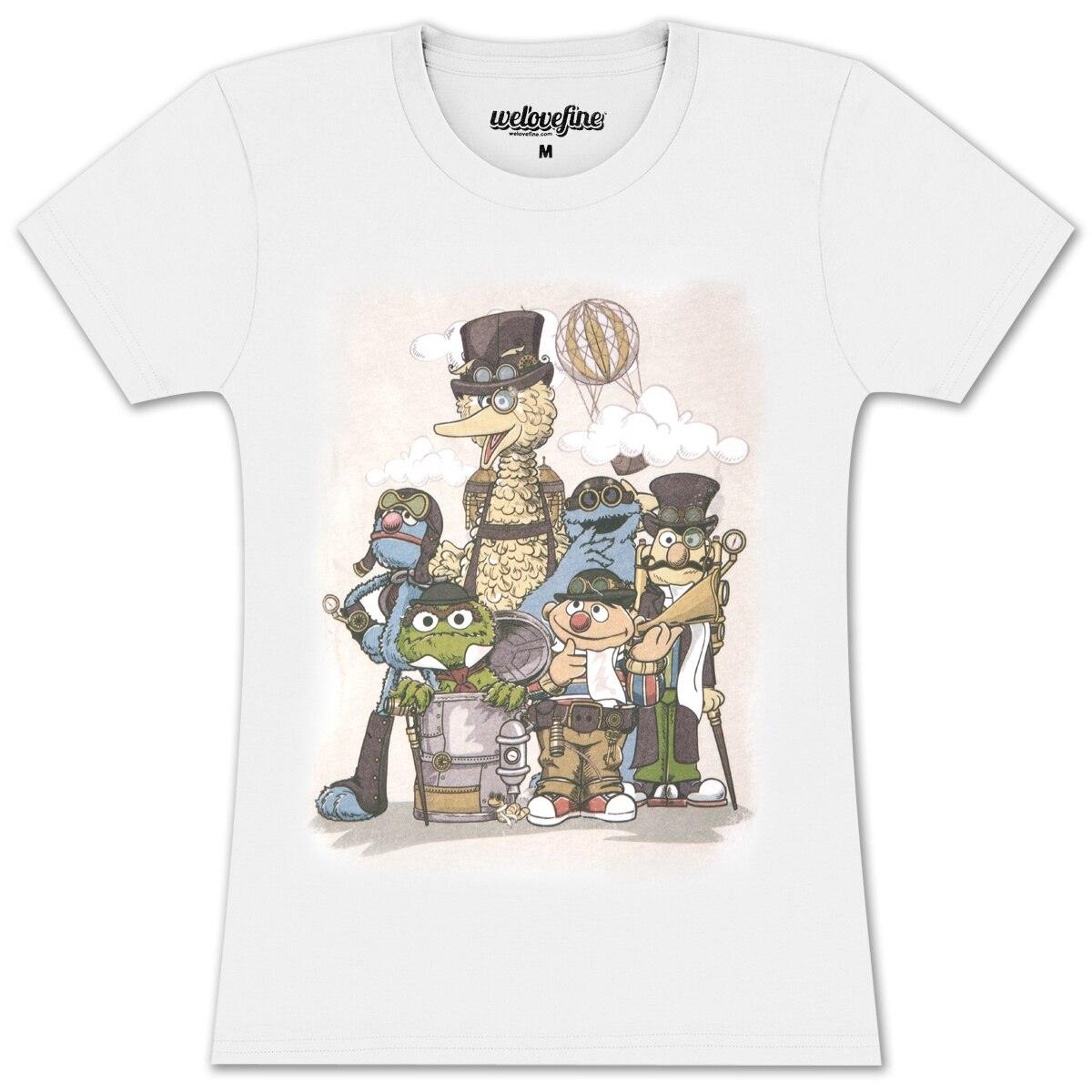 Sesame Street Steampunk Characters T-shirt-tvso