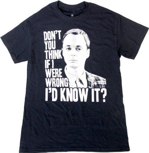 Sheldon Cooper If I Were Wrong T-shirt-tvso