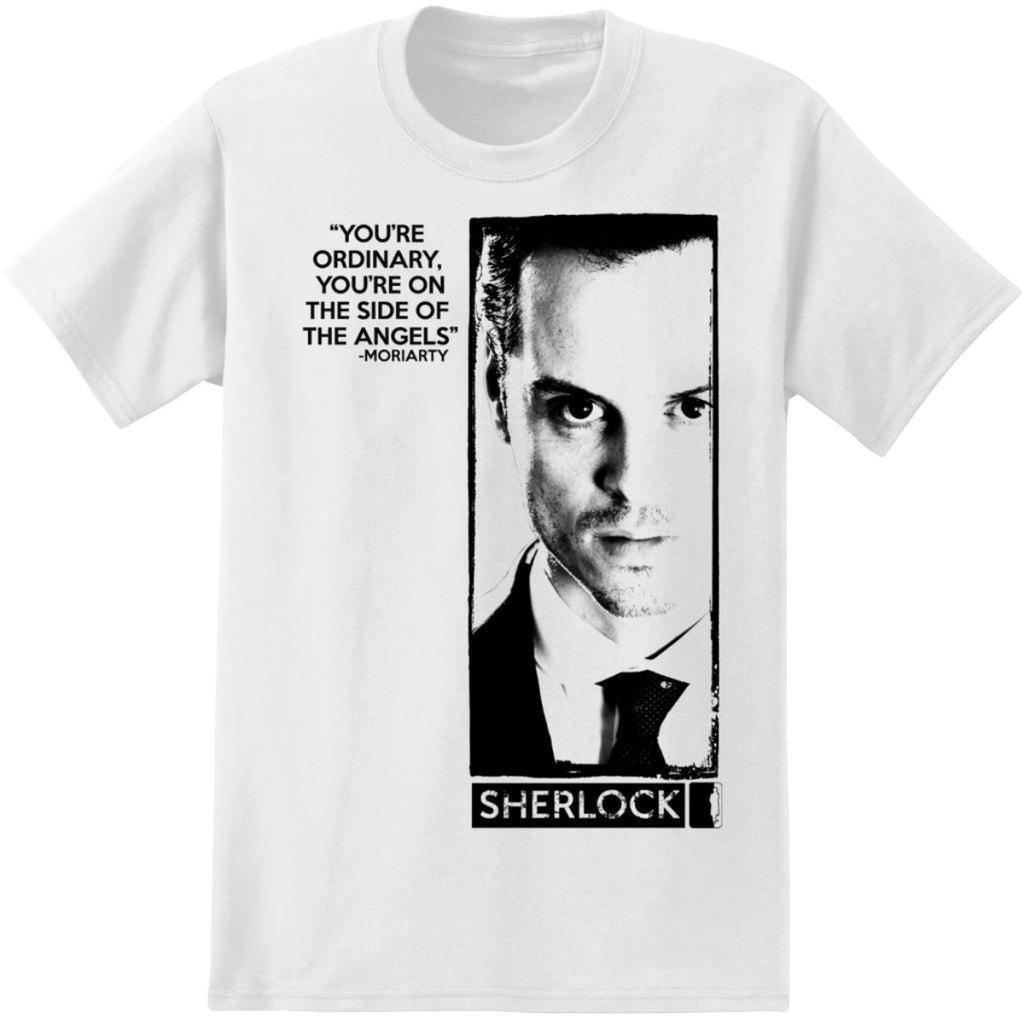 Sherlock Holmes Moriarty Angel's Quote T-Shirt-tvso