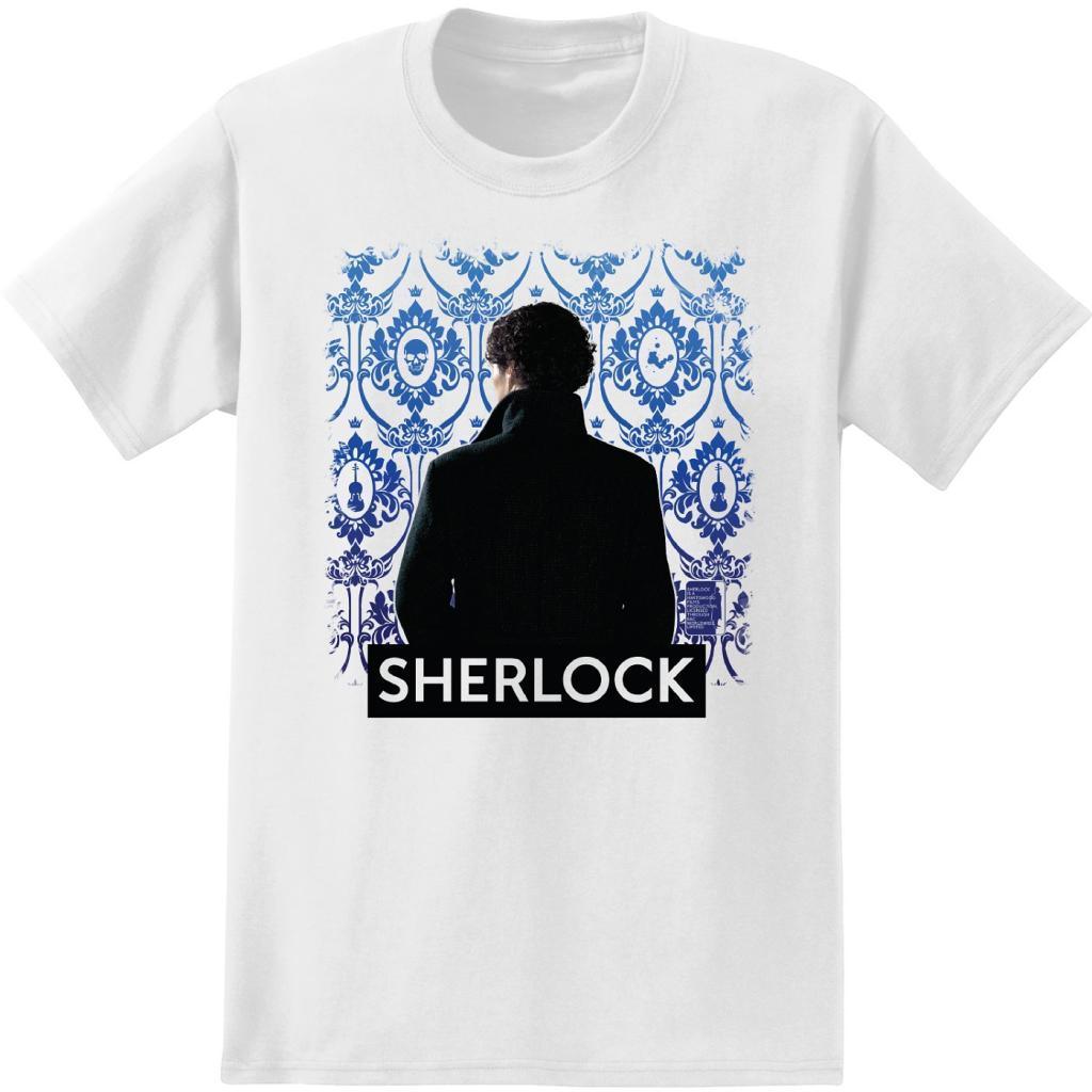 Sherlock Holmes Wallpaper Background T-Shirt-tvso